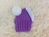 Knitted Dachshund Santa Hat: Wool Blend Christmas Dog Costume