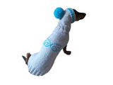 Dachshund Angel Costume Sweater and Hat,knitted dachshund clothes sweater and hat, dachshund suit sweater and hat