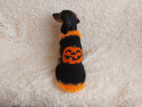 Dog costumes pumpkin sweater, dog costumes for halloween, pumpkin halloween costumes for pets, puppies, cat and dog sweater for halloween
