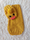Duck costume for dogs, dachshund Duck costume sweater and hat, Duckdog cloches,Duck dog sweater