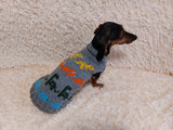 Dinosaurs clothes for pet animal sweater with dinosaurs,dog jumper with dinosaurs