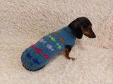 Sea clothes for pet with fish sweater, dog jumper with fish sea style clothes