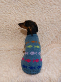 Sea clothes for pet with fish sweater, dog jumper with fish sea style clothes