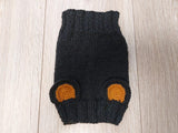 Pet cloches bear hat snood, dog clothes hat snood bear