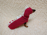 Dachshund Halloween Dinosaur Outfit Costume Sweater and Hat