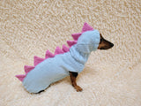 Dachshund Halloween Dinosaur Outfit Costume Sweater and Hat