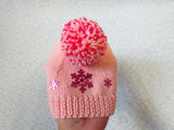Dachshund christmas snowflake hat with big pompom, christmas clothes dachshund, miniature dachshund