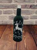 Christmas bottle cover, Christmas bottle decoration, Christmas present, New Year gift, Christmas table, Bottle decoration