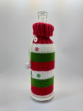 Christmas bottle cover, Christmas bottle decoration,Decor Bottle, Wine Accessories, Knitted bottle,Wine Decor Crochet Bottle Bottle Sweater