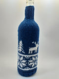 Christmas bottle cover, Christmas bottle decoration,Decor Bottle, Wine Accessories, Knitted bottle,Wine Decor Crochet Bottle Bottle Sweater