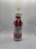 Christmas bottle cover, Christmas bottle decoration,Decor Bottle, Wine Accessories, Knitted bottle,Wine Decor Crochet Bottle Bottle Sweater