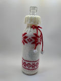 Christmas bottle cover, Christmas bottle decoration,Decor Bottle, Wine Accessories, Knitted bottle,Wine Decor Crochet Bottle Bottle Sweater