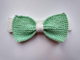 Bow collar for dachshund or small dog - dachshundknit