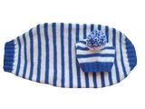 Costume for miniature dachshund sweater and hat, Doxie sweater and hat set, clothes for small dog of dachshund