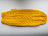 Yellow knitted sweater for dachshund or small dog dachshundknit