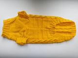 Yellow knitted sweater for dachshund or small dog dachshundknit