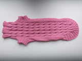 Pink knitted sweater for small dog, clothes for dachshunds dachshundknit