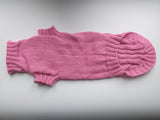 Pink knitted sweater for small dog, clothes for dachshunds dachshundknit