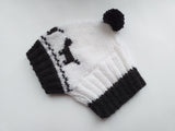 Hat for dachshund with dogs, knitted hat for dogs with dogs