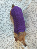 Purple knitted sweater for dogs, clothes for dachshunds, sweater for dogs, clothes for dogs, sweater for small dogs, dachshund sweater dachshundknit