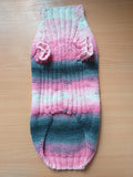 Wiener costume sweater and hat, Doxie sweater and hat set, clothes for small dog of dachshund
