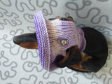 Purple Panama for dog, summer clothes dog headwear, dog hat