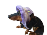 Purple Panama for dog, summer clothes dog headwear, dog hat