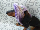 Purple Panama for dog, summer clothes dog headwear, dog hat