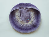 Purple Panama for dog, summer clothes dog headwear, dog hat