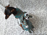 Sweater for a mini dachshund with a toy dog, Mini Dachshund Jumper, Clothes Dog Sweater, Sweater for miniature dachshund or small dog.