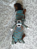 Sweater for a mini dachshund with a toy dog, Mini Dachshund Jumper, Clothes Dog Sweater, Sweater for miniature dachshund or small dog.