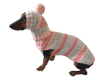 Clothes suit for mini dachshund or small dog knitted sweater and hat dachshundknit