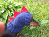 Dragon Dinosaur Dog Hat Hood Snood, hat for dog dinosaur, dino dog cloches