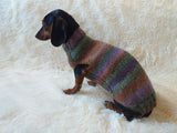 Warm coat for wiener dog, Miniature Dachshund Knitted Jumper, Dachshund clothes knitted sweater, wool sweater for dachshund or small dog dachshundknit
