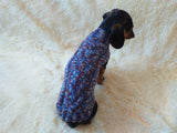 Wool aran sweater for mini dachshund or small dog, dachshund puppy sweater, terrier sweater, small dog sweater
