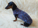 Wool aran sweater for mini dachshund or small dog, dachshund puppy sweater, terrier sweater, small dog sweater