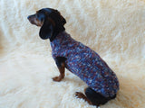 Wool aran sweater for mini dachshund or small dog, dachshund puppy sweater, terrier sweater, small dog sweater