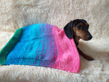 Handmade knitted wool blanket for dog, cat, dachshund, cozy warm pet wool blanket, knitted blanket for dogs or cats
