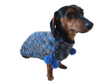 Wool aran sweater for mini dachshund or small dog, dachshund puppy sweater, terrier sweater, small dog sweater