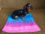 Handmade knitted wool blanket for dog, cat, dachshund, cozy warm pet wool blanket, knitted blanket for dogs or cats