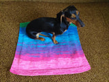 Handmade knitted wool blanket for dog, cat, dachshund, cozy warm pet wool blanket, knitted blanket for dogs or cats