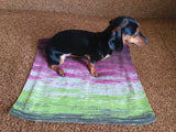 Handmade knitted wool blanket for dog, cat, dachshund, cozy warm pet wool blanket, knitted blanket for dogs or cats