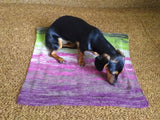 Handmade knitted wool blanket for dog, cat, dachshund, cozy warm pet wool blanket, knitted blanket for dogs or cats