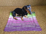 Handmade knitted wool blanket for dog, cat, dachshund, cozy warm pet wool blanket, knitted blanket for dogs or cats