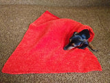 Handmade Plush Knitted Blanket for Dog, Cat or Baby, Dachshund Blanket, Cozy pet blanket, knitted litter for dog or cat