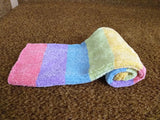 Knitted Rainbow Striped Pet Blanket, Colorful Blanket for Dog, Cat, Baby, Dachshund Blanket, Cozy pet blanket, knitted litter for dog or cat