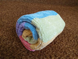 Knitted Rainbow Striped Pet Blanket, Colorful Blanket for Dog, Cat, Baby, Dachshund Blanket, Cozy pet blanket, knitted litter for dog or cat