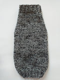 Dachshund or small dog gray sweater with black bow dachshundknit