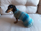 Warm coat for wiener dog, Miniature Dachshund Knitted Jumper, Dachshund clothes knitted sweater, wool sweater for dachshund or small dog dachshundknit