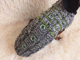 Copy of Size L Sweater for mini dachshund with arana,dachshund cloches wool sweater dachshundknit